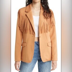 Blank NYC - Women’s Brown, Suede Like, Jacket. Western Inspired. Size Small. NWT